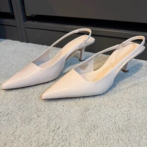 Chic Cream Slingback Heels